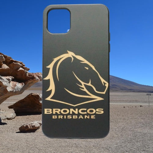 Broncos Wooden Phone Case Custom Engraving